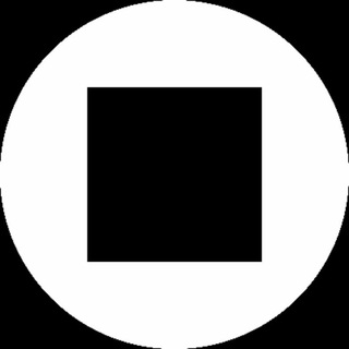 Логотип @darkcubechat - Чёрный квадрат chat