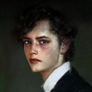 Логотип @darkfaculty - литературные гении.