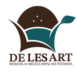 Логотип @de_les_art - De Les Art . Ротанг. Мебель. Кашпо