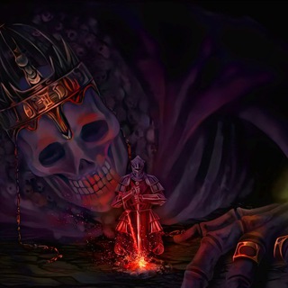 Логотип @deathlessophy - ᴛʜᴇ ᴛʀᴀɪʟ ᴏꜰ ʙʟᴏᴏᴅʏ ʜᴀɴᴅs