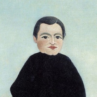 Логотип @decheance - мальчик на скалах