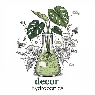 Логотип @decor_hydroponics - Декоративная гидропоника