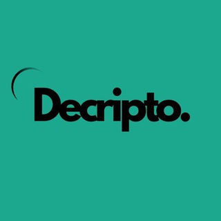 Логотип @decripto - DECRIPTO Крипта/Блокчейн/Инвестиции/Новости