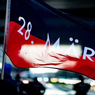 Логотип @demokratischerwiderstandtelegram - 28. März | Wir sind die rote Linie