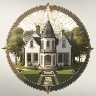 Логотип @designshomes - Архитектурный компас: Создание пространства, в котором хочется Жить