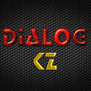 Логотип @dialogkz - D I Δ L O G