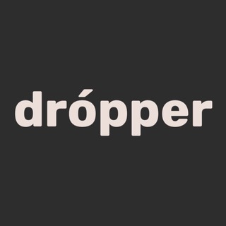 Логотип @dropperone - drópper | все про дропшиппінг
