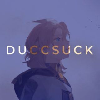 Логотип @duccsuck - утка сосать