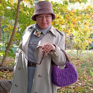 Логотип @ecoknits_khrusteva - Вязаный мир Натали Хрустевой 👜