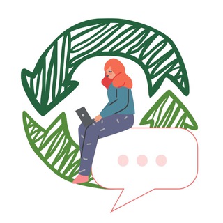 Логотип @ecolifehacks - Зелёный человечек