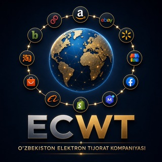 Логотип @ecommerceworldtradedostavka - Узбекистон Электрон тижорат компанияси / Продажа на Американских сайтах