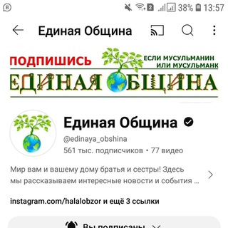 Логотип @edinaya_obshina - Единая Община