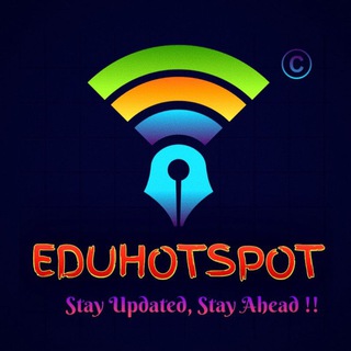 Логотип @eduhotspot1 - EDUHOTSPOT (SSC, IBPS, NTPC, BANKING & STATE EXAMS)