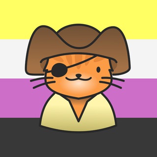 Логотип @enbypirate - Enby pirate's depressed and horny memes and unrelated mischievous stuff