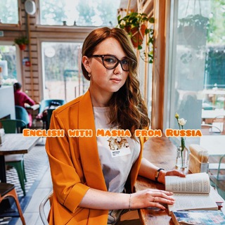 Логотип @english_with_masha_from_russia - English with Masha from Russia