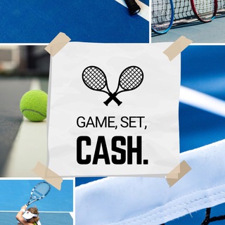 Логотип @ev_tennis - Game! Set! Cash! Теннисные эксклюзивы от Евгении Лазаревой 🎾