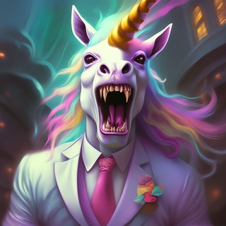 Логотип @evil_edinorog - Злой единорог🦄