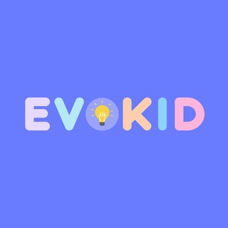 Логотип @evokidapp - Evokid - надежный помощник в развитии и воспитании детей