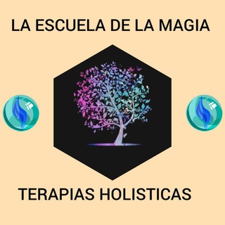 Логотип @evolucion_holistica888 - "LA ESCUELA DE LA MAGIA"