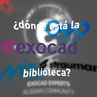 Логотип @exocadofficiale - ¿dónde está la exocad biblioteca?
