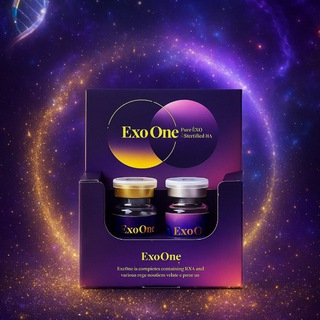 Логотип @exoone_ru - EXO’One экзосомы 🧬 Филлеры ГК XSpurt