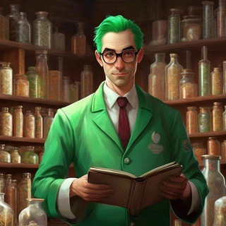 Логотип @fb_system - Зелёный фармацевт