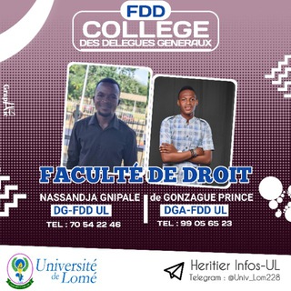 Логотип @fdd_ul228 - ⚖INFOS FDD SEM 1 À 6⚖