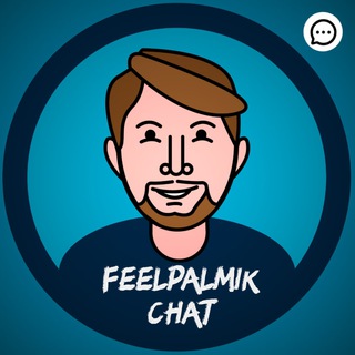 Логотип @feelpalmik_chat - Feelpalmik Radio Chat 💬👋🏻