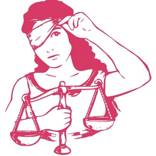 Логотип @femidavshoke - Фемида в шоке