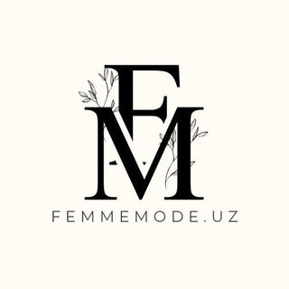 Логотип @femmemode_uz - 𝗳𝗲𝗺𝗺𝗲𝗺𝗼𝗱𝗲.𝘂𝘇