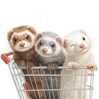 Логотип @ferrettail - Тележка для хорька