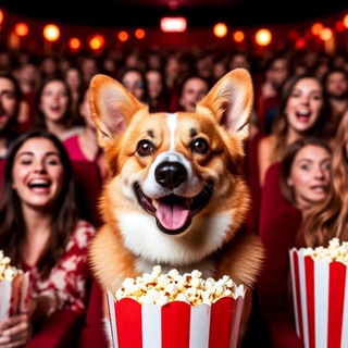 Логотип @filmomandab - Собаки 🐶 тоже смотрят кино 🍿