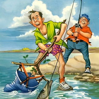 Логотип @fishing_anekdot - Анекдоты про рыбалку