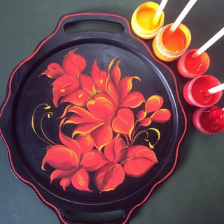 Логотип @folkart_golubeva - Русская роспись. Мастер-классы, курсы