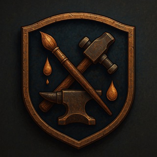 Логотип @forge_and_brush - Forge and Brush \ Покрас миниатюр