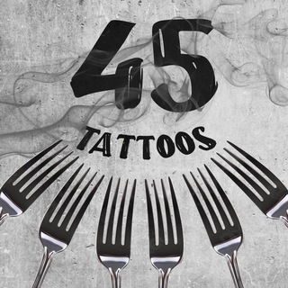 Логотип @fork_tattoos_45 - 45 татуировок вилочника