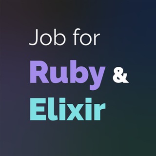 Логотип @forruby - Job for Ruby & Elixir