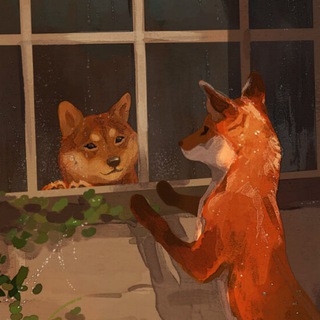 Логотип @foxshiba - Funny Fox & Shiba shorts