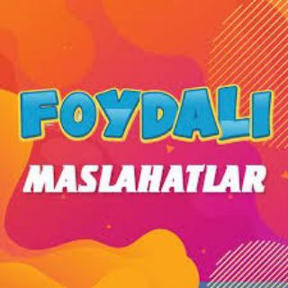 Логотип @foyda2233 - Foydali kanal