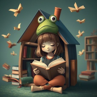 Логотип @frogs_books - Кувшинка