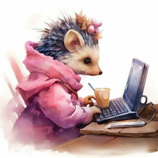 Логотип @front_hedgehog - frontend от ежетты