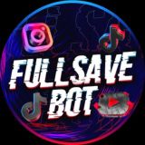 Логотип @fullsavebot - FullSave | Скачать видео Инстаграм ТикТок