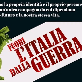 Логотип @fuorilitaliadallaguerra - Campagna FUORI L’ITALIA DALLA GUERRA