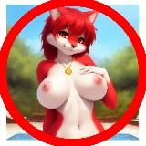 Логотип @furhetero - 💋 Boobs and yiff 🐾