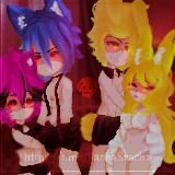 Логотип @gachasracha - гача срача 18+