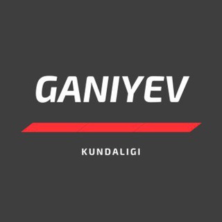 Логотип @ganiyev - GANIYEV kundaligi