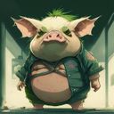 Логотип @geekshit - гиг пиг ниг