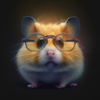 Логотип @genius_humster - Гениальный хомяк