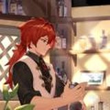 Логотип @genshin_chat_ru - Таверна Дилюка | Геншин импакт чат