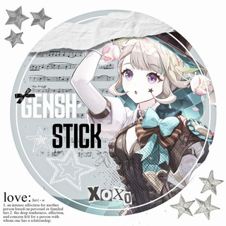 Логотип @genshstik - 𝙂𝙚𝙣𝙨𝙝-𝙎𝙩𝙞𝙘𝙠 ¡¡ 》